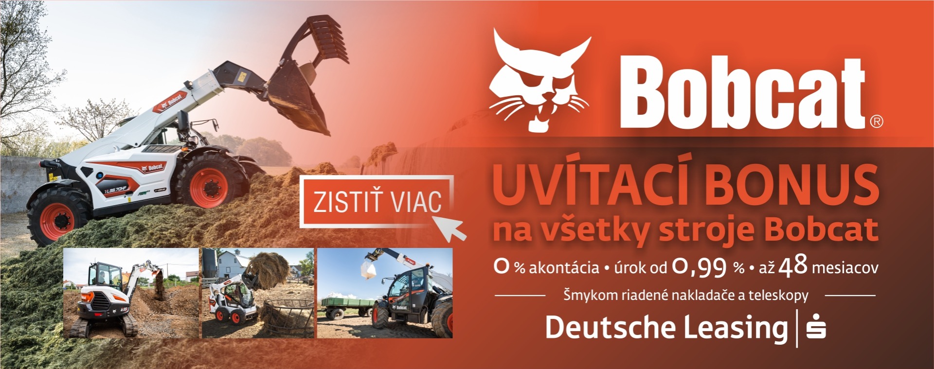 BOBCAT S UVÍTACÍM BONUSOM