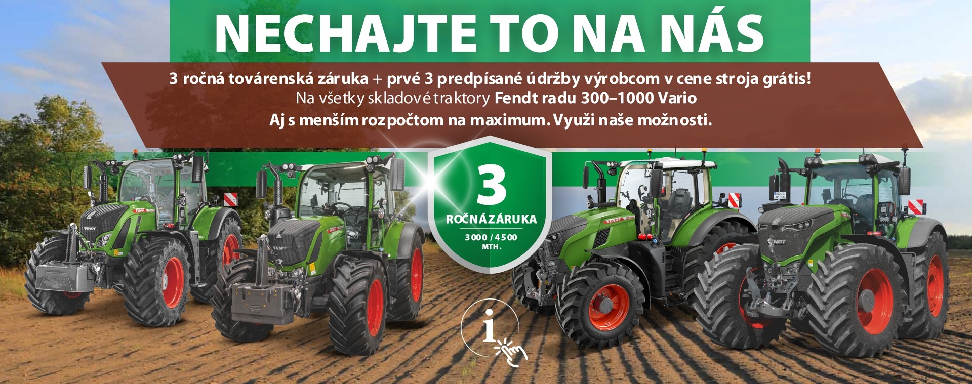 3-ročná továrenská záruka