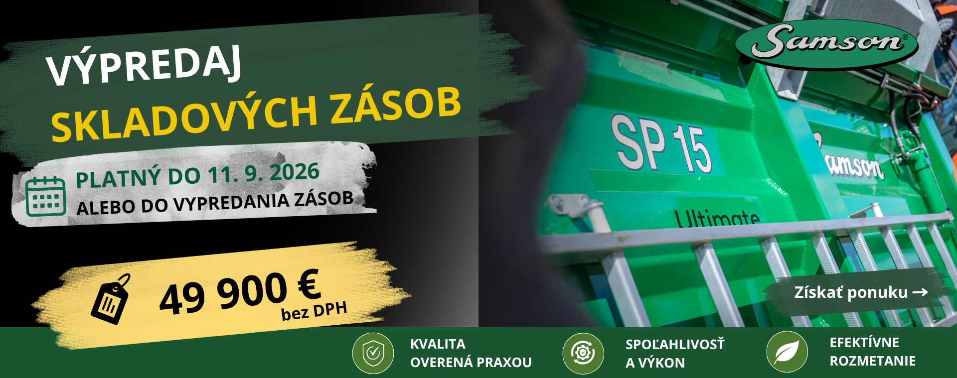 VÝPREDAJ SKLADOVÝCH ZÁSOB - SAMSON SP 15 ULTIMATE
