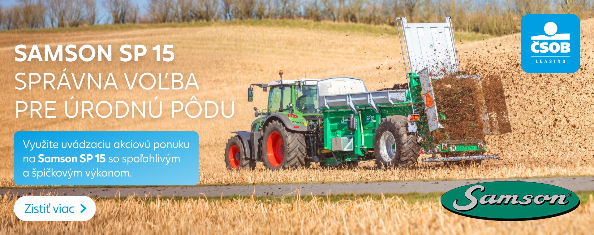 Samson SP 15 – správna voľba pre úrodnú pôdu